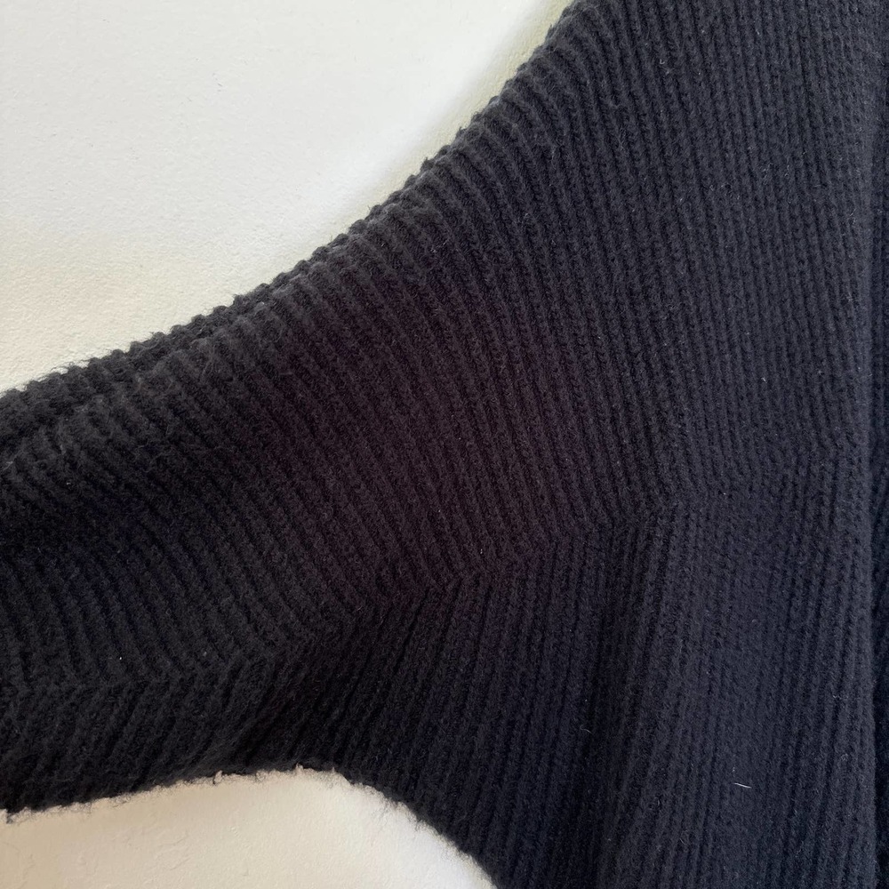 Splendid Chunky Cozy Wool Blend Cardigan Black Size Small - Picture 15 of 16